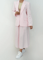 کت لینن رنگی جیب نما - Image 9