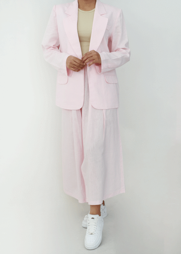 کت لینن رنگی جیب نما - Image 11