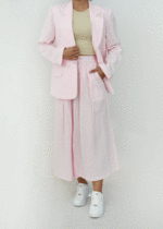 کت لینن رنگی جیب نما - Image 12