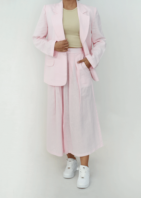 کت لینن رنگی جیب نما - Image 12