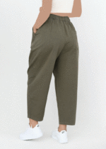 شلوار بالنی کتان بغل جیب - Image 3