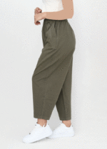 شلوار بالنی کتان بغل جیب - Image 8