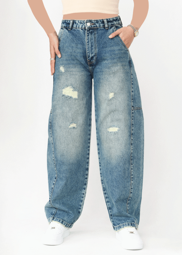 شلوار جین بوی فرند - Image 3