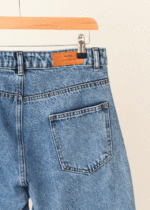 شلوار بوی فرند آبی زاپدار - Image 6