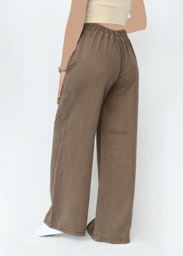 شلوار کتان نوفل پشت کش - Image 4