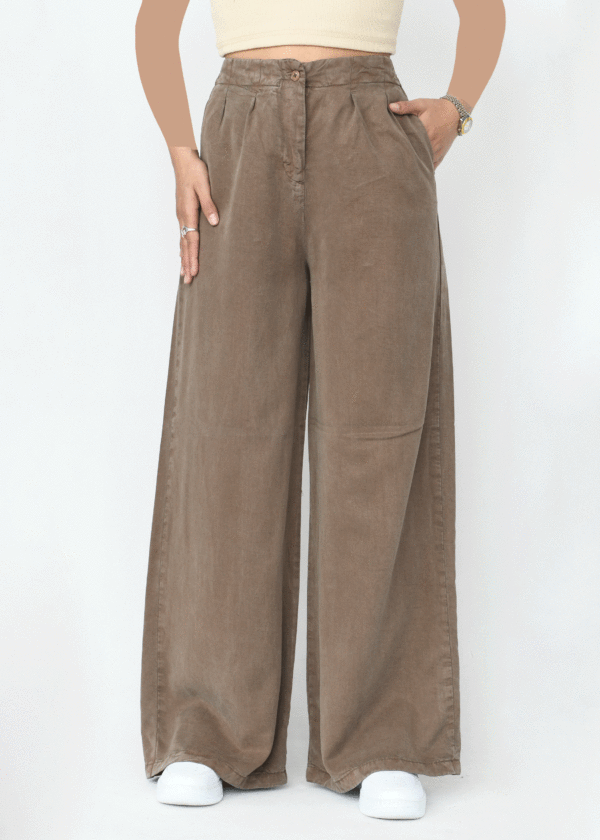 شلوار کتان نوفل پشت کش - Image 5