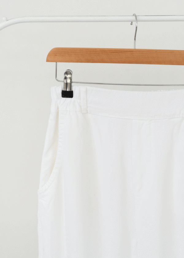 شلوار کتان نوفل سفید - Image 6