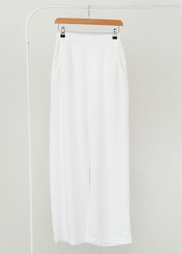 شلوار-سفید-(6) شلوار کتان نوفل سفید - Image 1