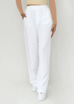 شلوار کتان نوفل سفید - Image 5