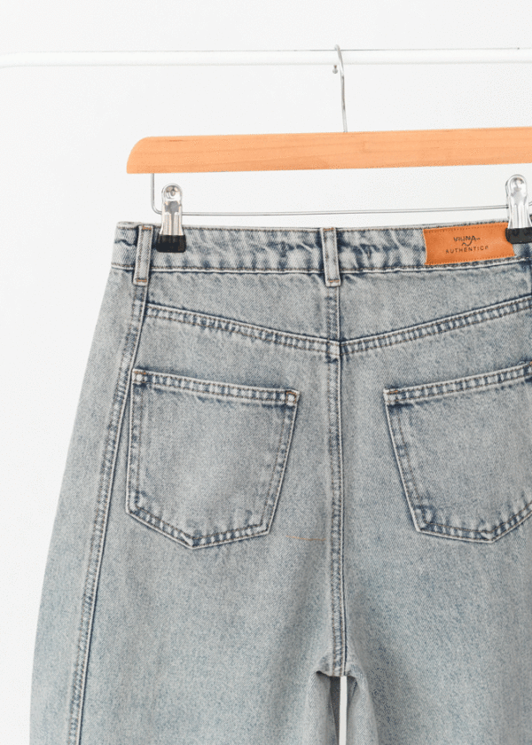 شلوار اسپانیش جین آبی کثیف - Image 5