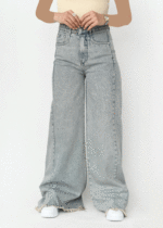 شلوار اسپانیش جین آبی کثیف - Image 2