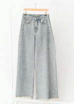 شلوار اسپانیش جین آبی کثیف