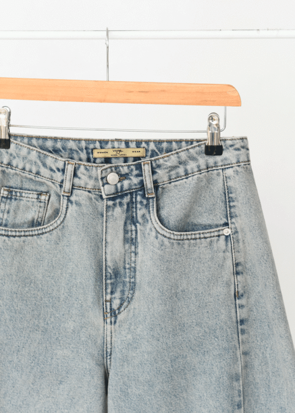 شلوار اسپانیش جین آبی کثیف - Image 6