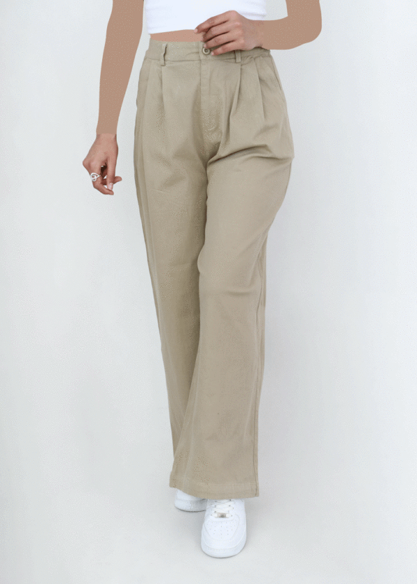 شلوار کتان بگ بغل جیب - Image 7