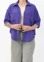 شومیز آستین سه ربع دکمه دار - Image 3