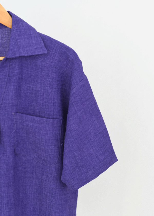 شومیز آستین سه ربع دکمه دار - Image 8