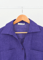 شومیز آستین سه ربع دکمه دار - Image 7