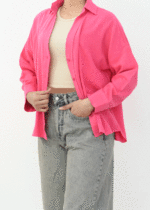 شومیز یقه هفت رنگی لینن - Image 6