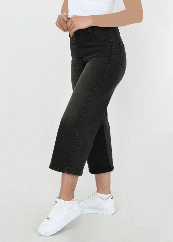 شلوار واید لگ ذغالی - Image 5