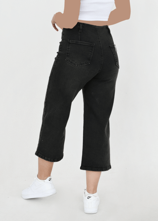 شلوار واید لگ ذغالی - Image 6