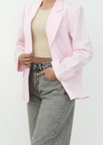 کت لینن رنگی جیب نما - Image 6