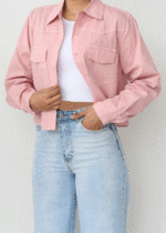 پیراهن جلو دکمه جیب دار - Image 4