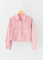 پیراهن جلو دکمه جیب دار