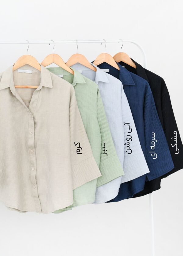 شومیز پلیسه رنگی - Image 2