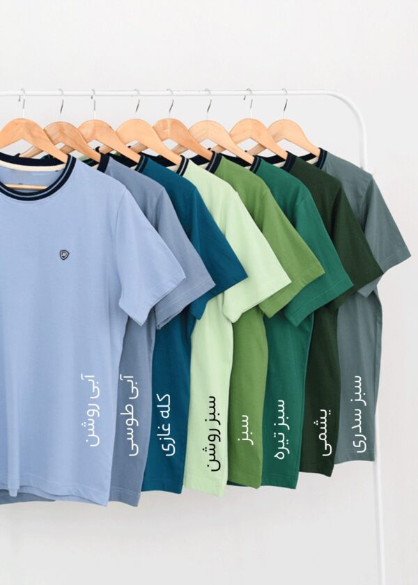 تیشرت مردانه یقه رنگی - Image 2