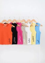 تاپ حلقه ای کبریتی رنگی - Image 2