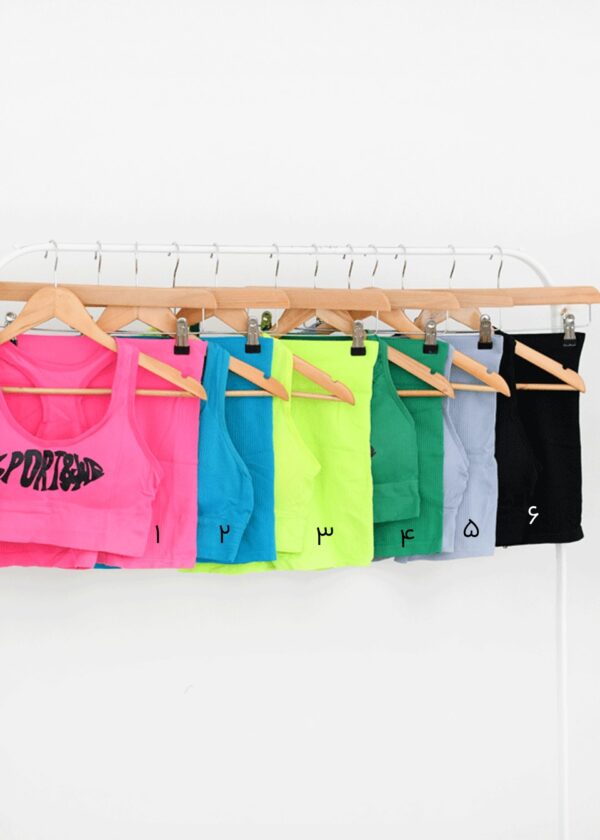 ست نیم تنه و شورتک اسپرت - Image 3