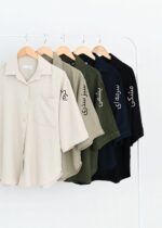 شومیز لینن حصیری آستین سه ربع - Image 2