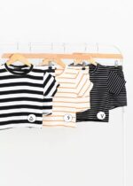 ست تیشرت و شورتک راه راه کبریتی - Image 3