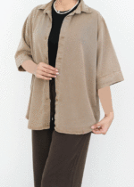 شومیز آستین سه ربع سیلک - Image 6