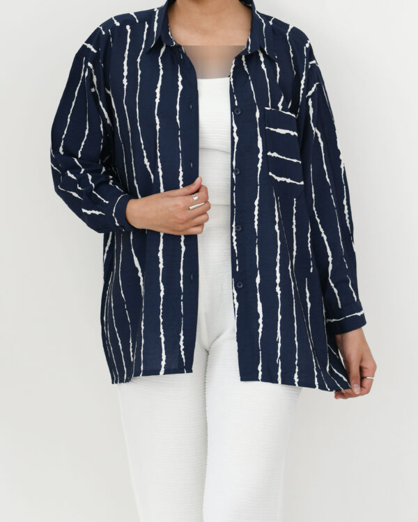 شومیز طرح راه راه - Image 8