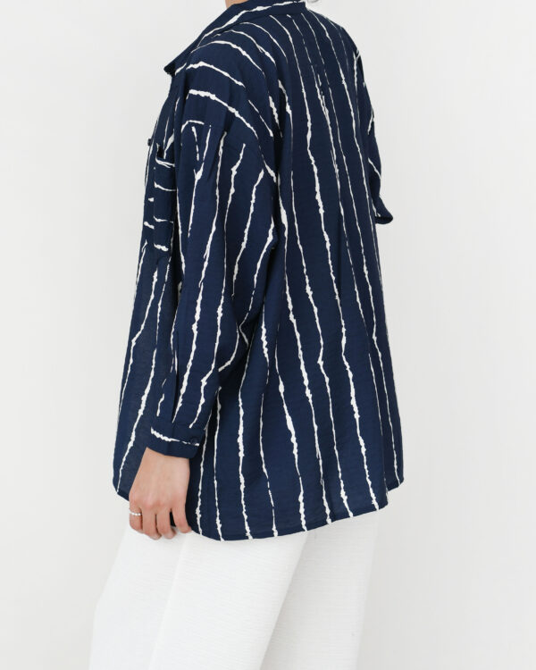 شومیز طرح راه راه - Image 5