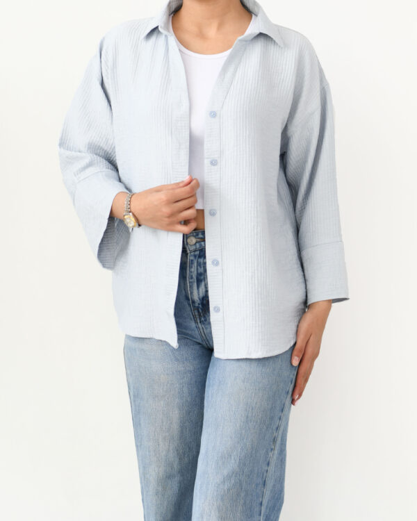 شومیز پلیسه رنگی - Image 6