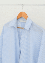 شومیز راه راه آستین پاکتی - Image 4