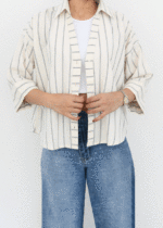 شومیز راه راه یقه هفت - Image 5