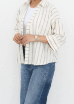شومیز راه راه یقه هفت - Image 4