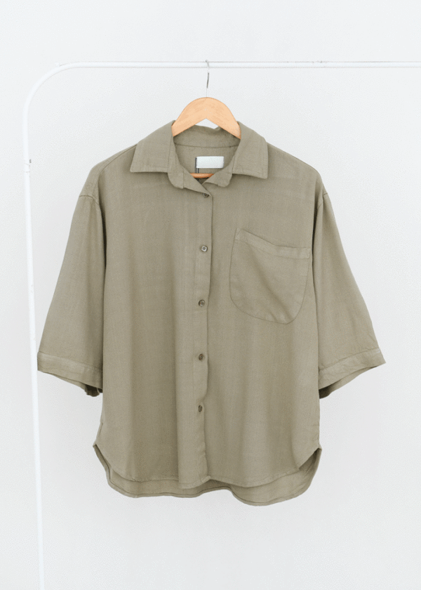 شومیز-ویونا-استین-سه-ربع-(3) شومیز لینن حصیری آستین سه ربع - Image 1