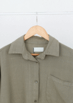 شومیز لینن حصیری آستین سه ربع - Image 3