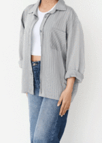 شومیز راه راه پری رنگی - Image 5