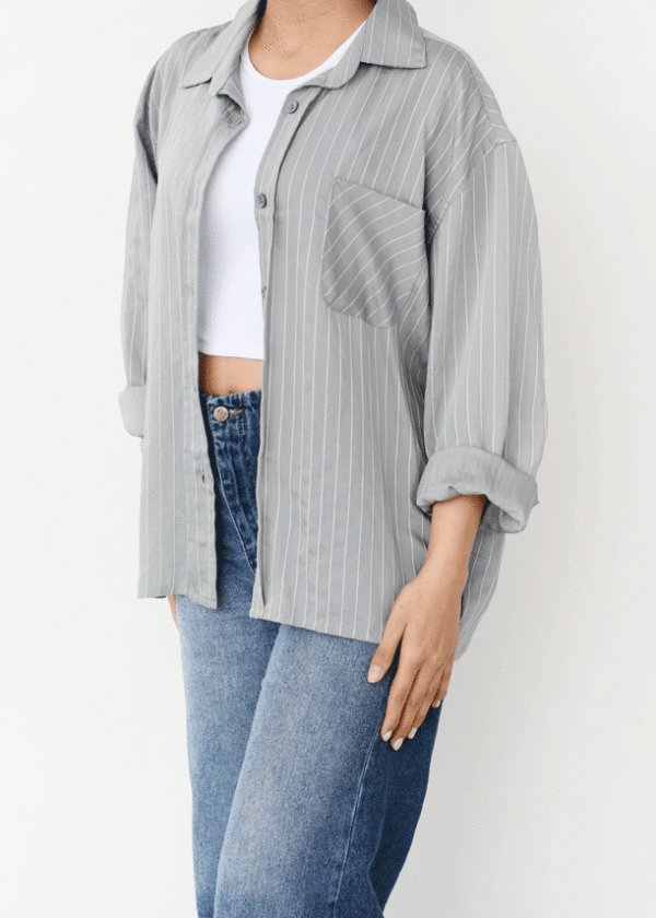 شومیز راه راه پری رنگی - Image 5