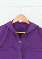 شومیز کتان کلاه دار - Image 5