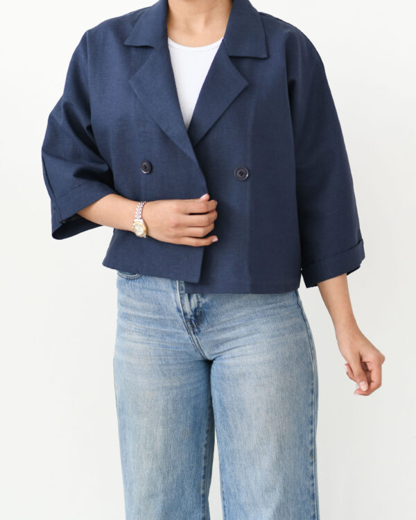 کت لینن کوتاه - Image 3