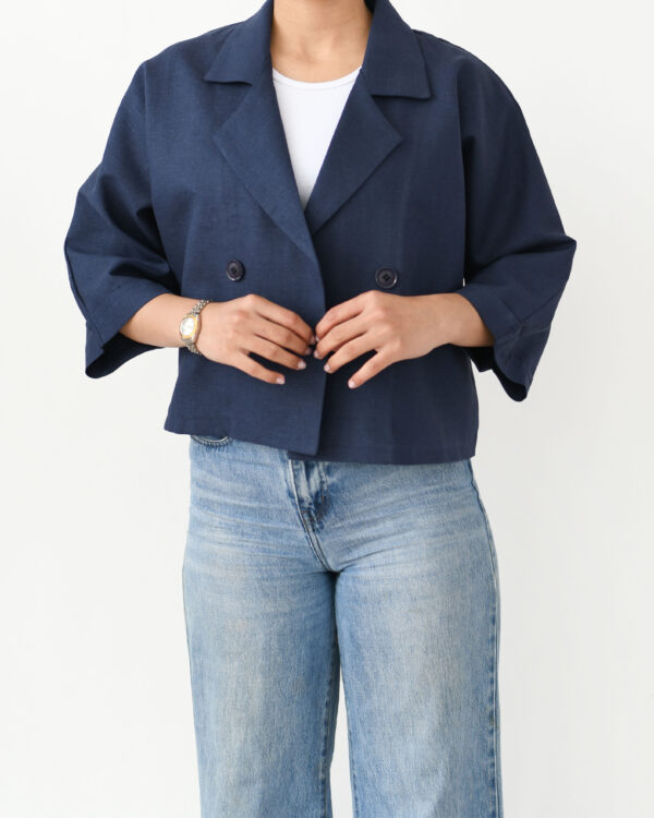 کت لینن کوتاه - Image 4