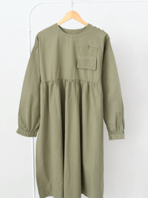 پیراهن بلند وارداتی تک جیب