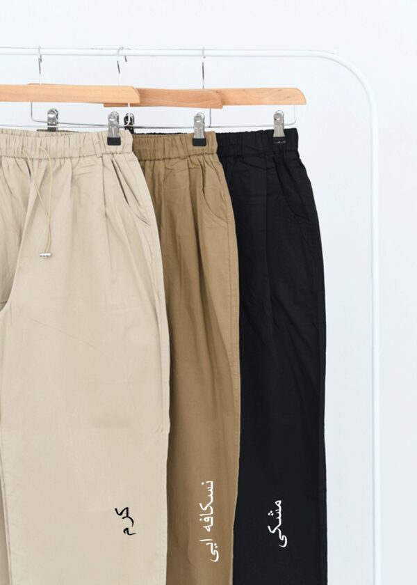 Slide1 شلوار کتان راسته - Image 2