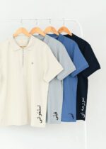 تیشرت مردانه نیم زیپ - Image 2